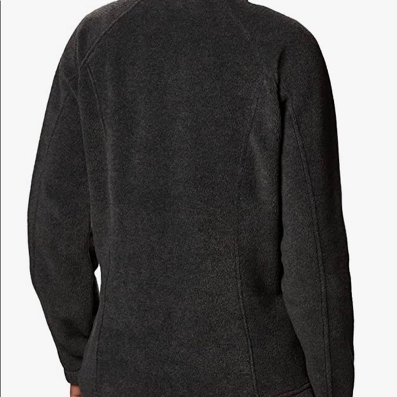 S NEW Columbia Benton Springs Fleece Jacket Dark Gray Full Zipper Women's Winter - Picture 8 of 9